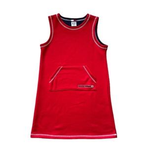 Tommy Hilfiger Y2K Red Kangaroo Pocket Jumper Dress